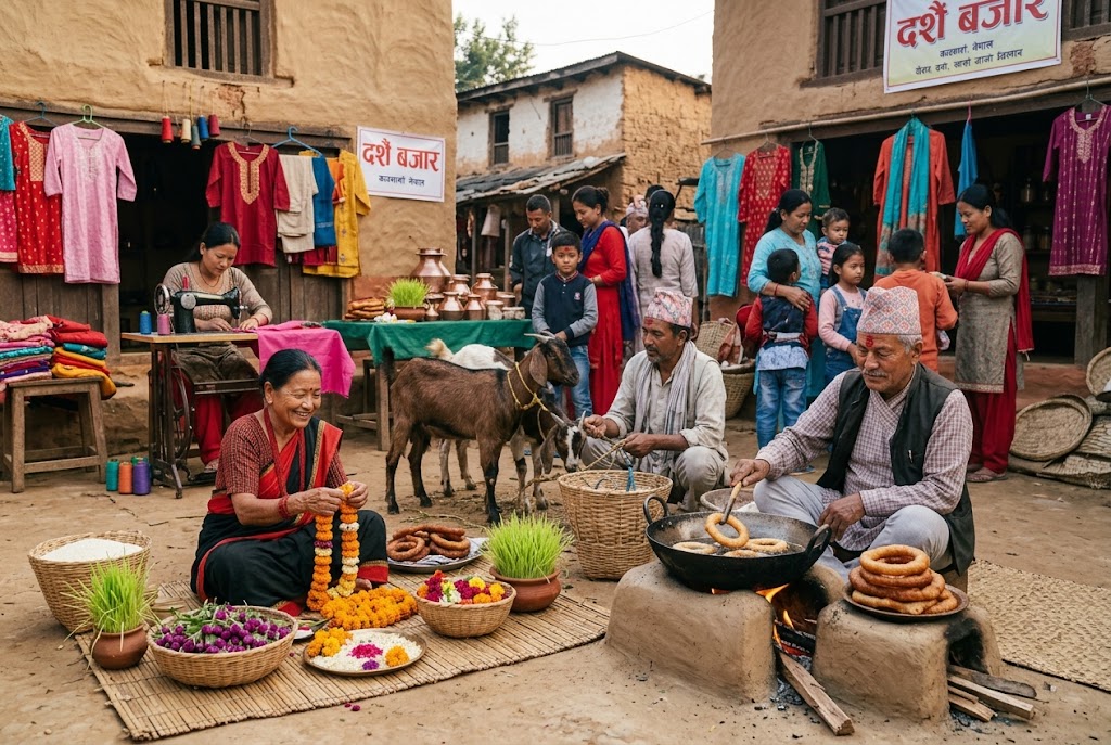 दशैंको कमाइले वर्षभरि धान्नुपर्छ घरखर्च, साना व्यवसायीका लागि अवसरसँगै जोखिम